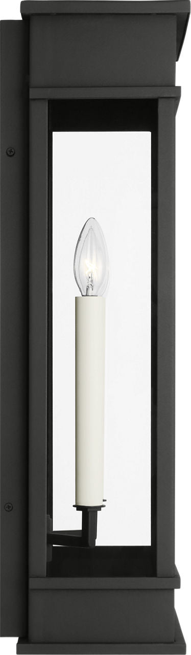 Cupertino Large Wall Lantern Textured Black
