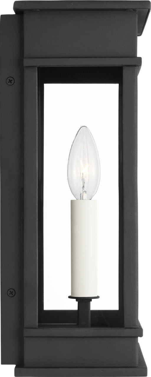 Cupertino Small Wall Lantern Textured Black