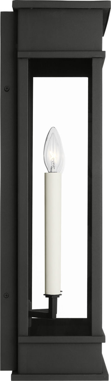 Cupertino Large Wall Lantern Textured Black