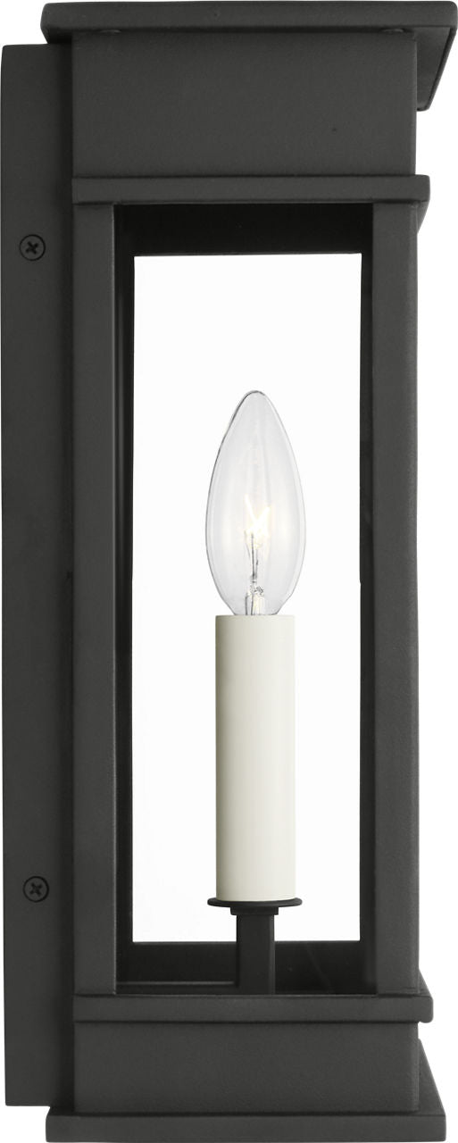 Cupertino Small Wall Lantern Textured Black