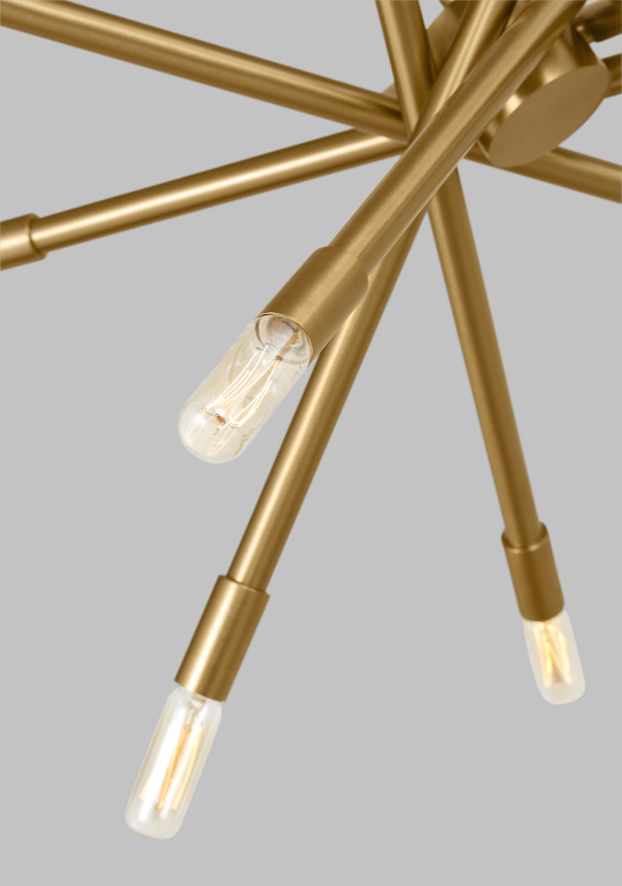 Eastyn Medium Chandelier Burnished Brass