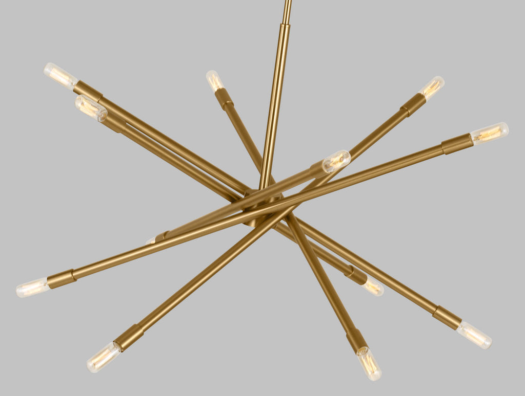 Eastyn Large Chandelier Burnished Brass