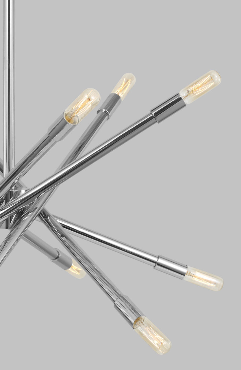 Eastyn Medium Chandelier Polished Nickel