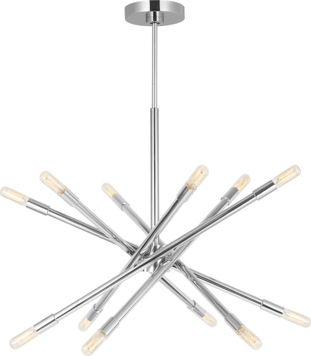 Eastyn Medium Chandelier Polished Nickel