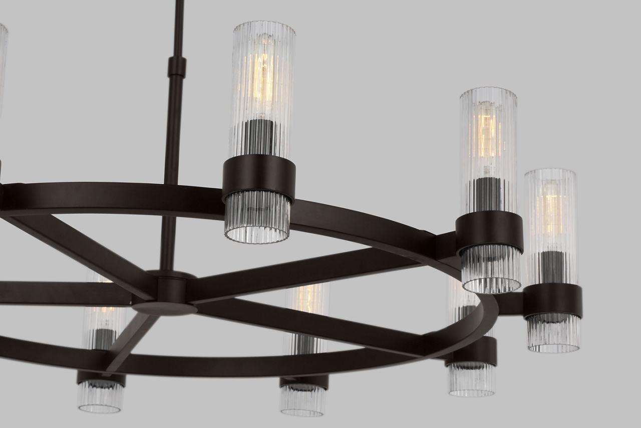 Geneva Large Chandelier Aged Iron