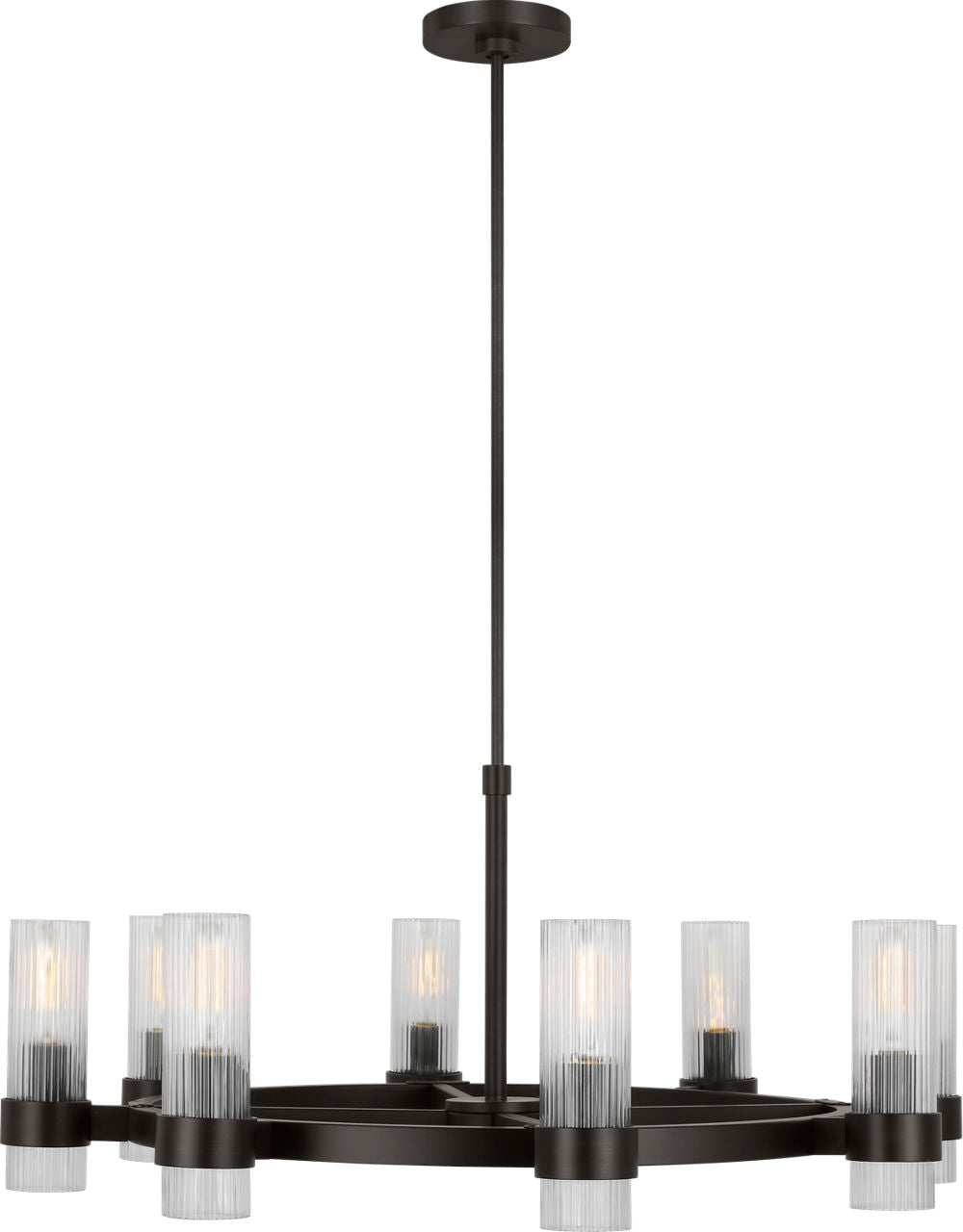 Geneva Medium Chandelier | Aged Iron