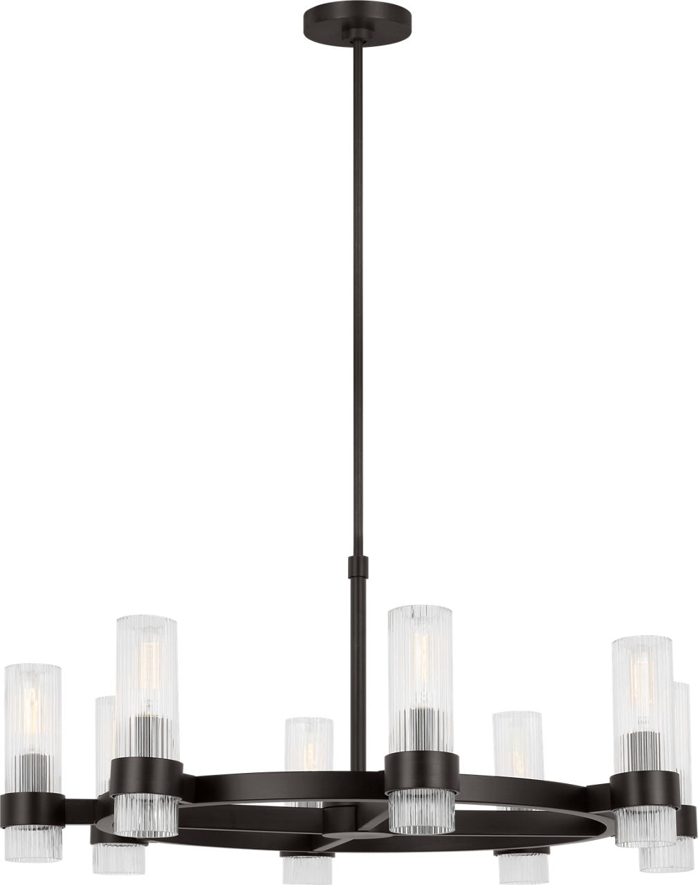 Geneva Medium Chandelier | Aged Iron