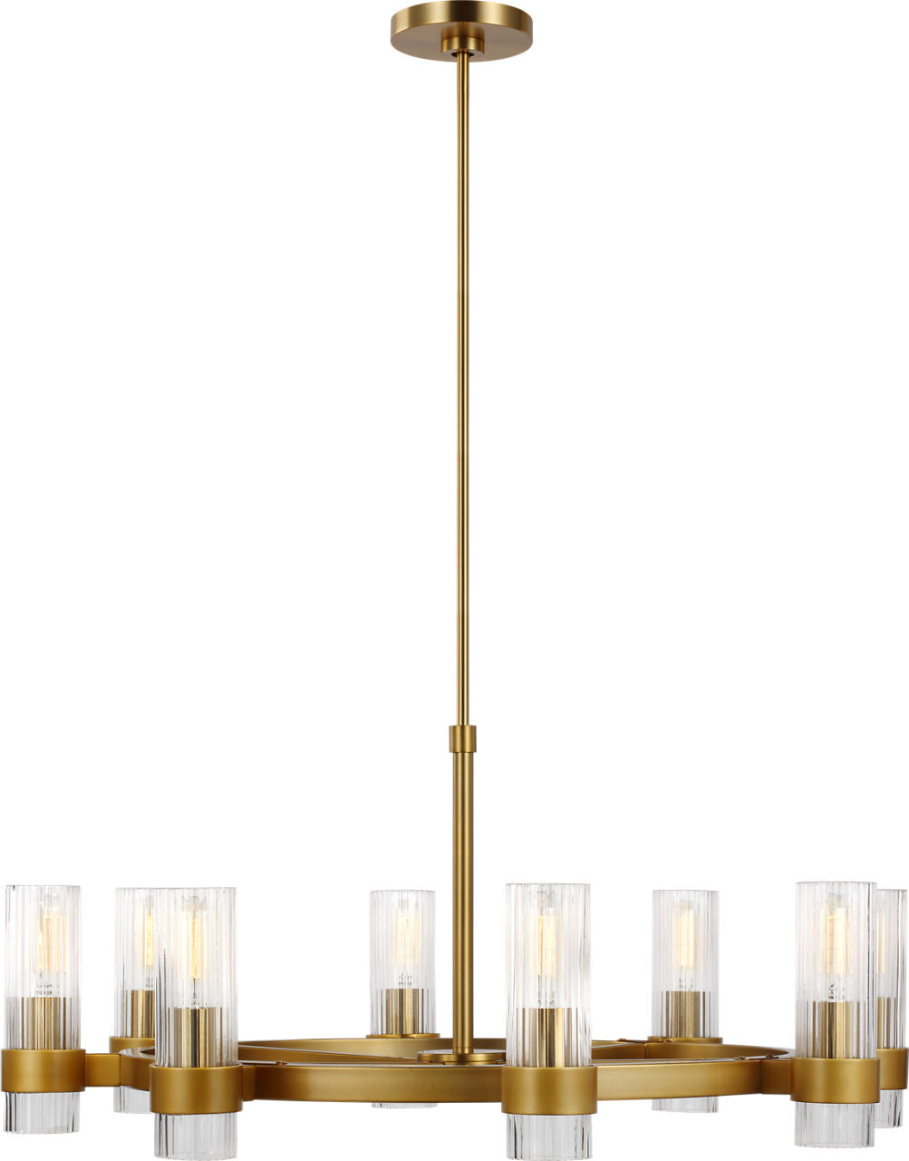 Geneva Medium Chandelier | Burnished Brass