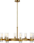 Geneva Medium Chandelier | Burnished Brass