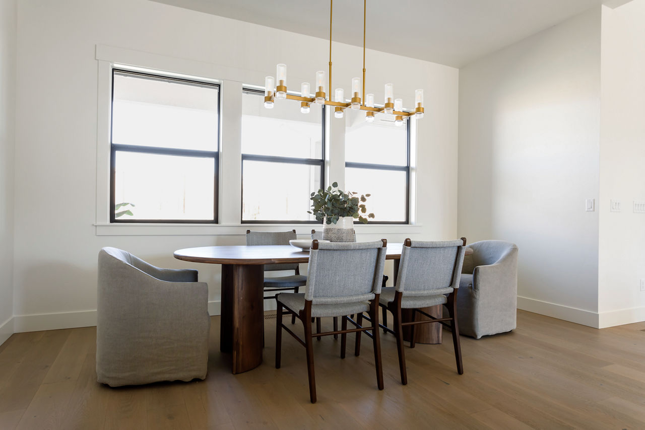 Geneva Large Linear Chandelier | Burnished Brass