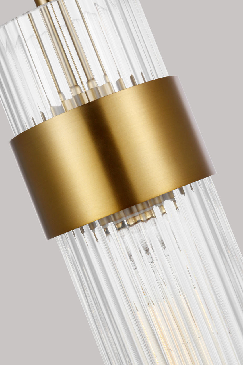 Geneva Medium Pendant | Burnished Brass
