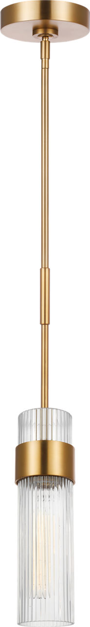 Geneva Medium Pendant | Burnished Brass