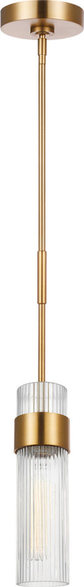 Geneva Medium Pendant | Burnished Brass