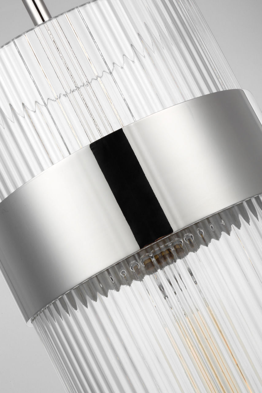 Geneva Large Pendant | Polished Nickel
