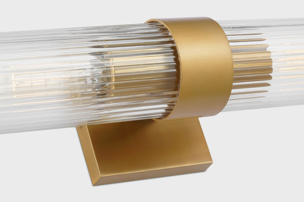 Geneva Linear Sconce | Burnished Brass