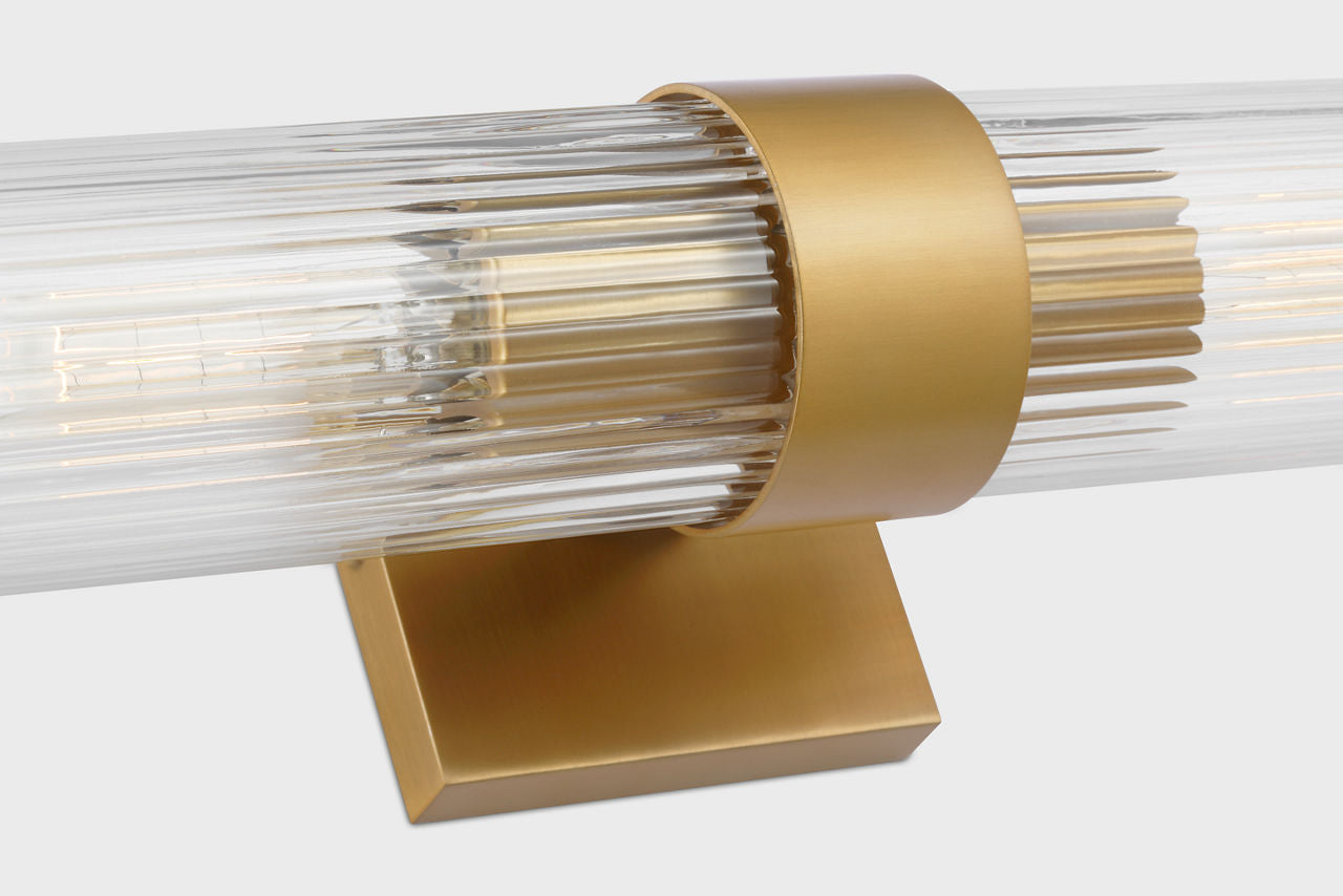 Geneva Linear Sconce | Burnished Brass