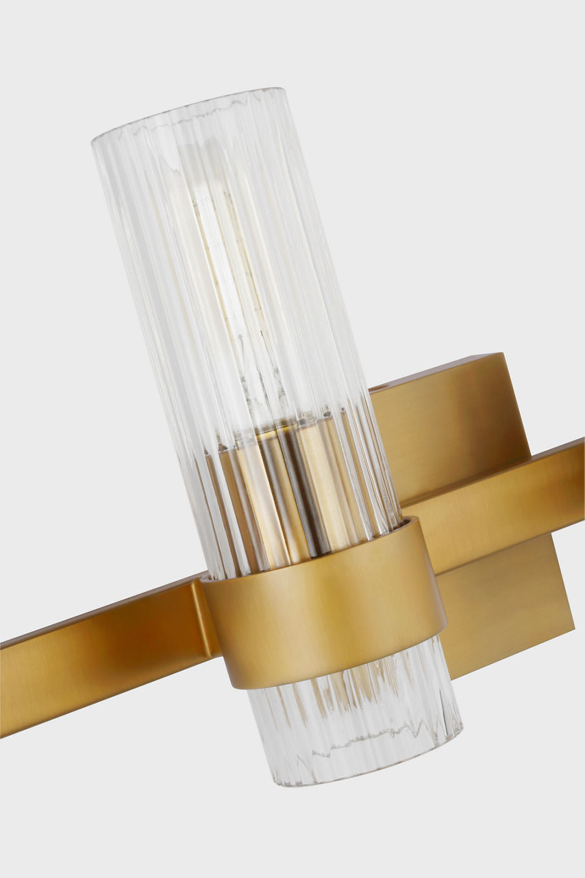 Geneva 4 - Light Vanity | Burnished Brass