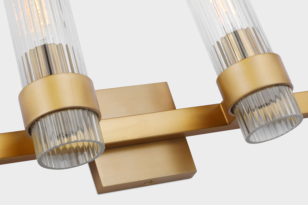 Geneva 4 - Light Vanity | Burnished Brass