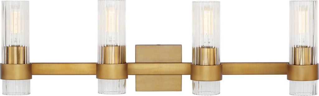 Geneva 4 - Light Vanity | Burnished Brass