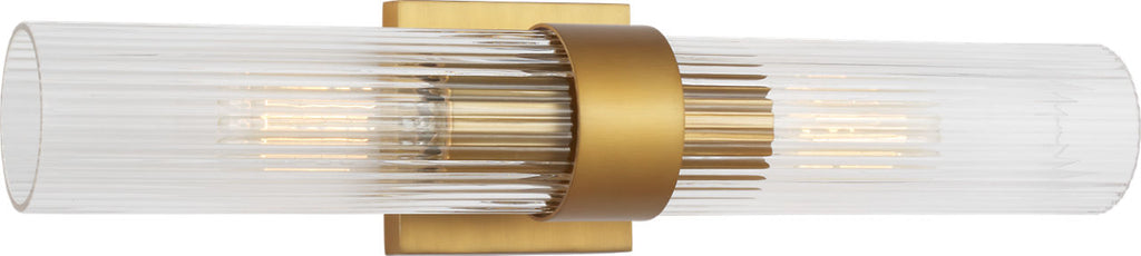 Geneva Linear Sconce | Burnished Brass