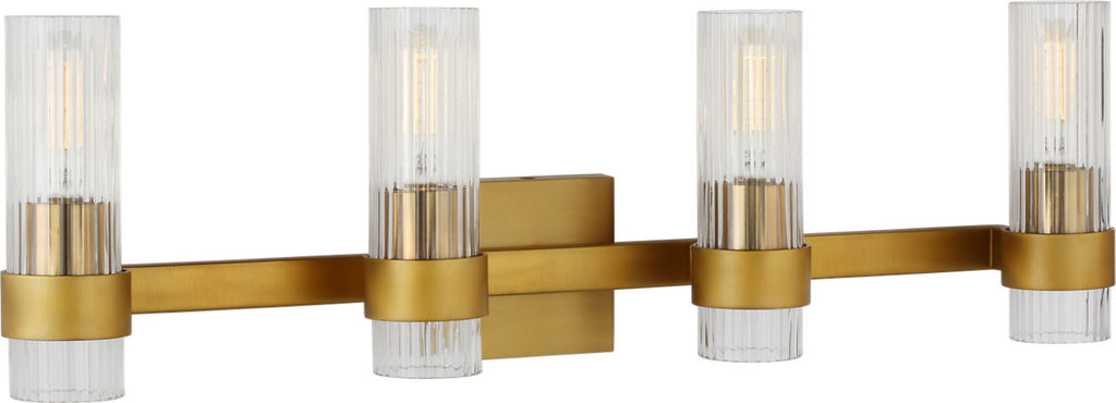 Geneva 4 - Light Vanity | Burnished Brass