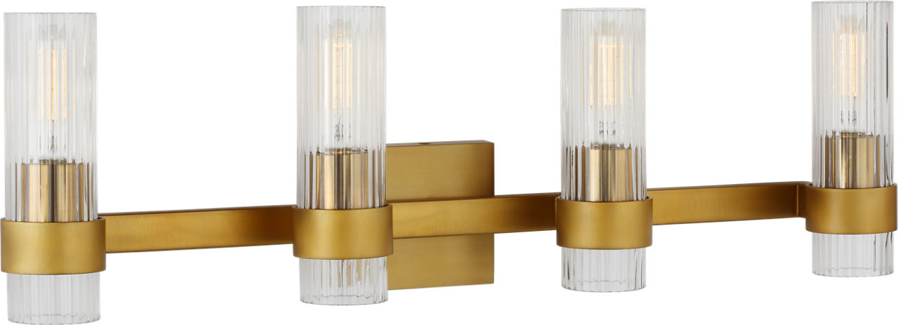 Geneva 4 - Light Vanity | Burnished Brass