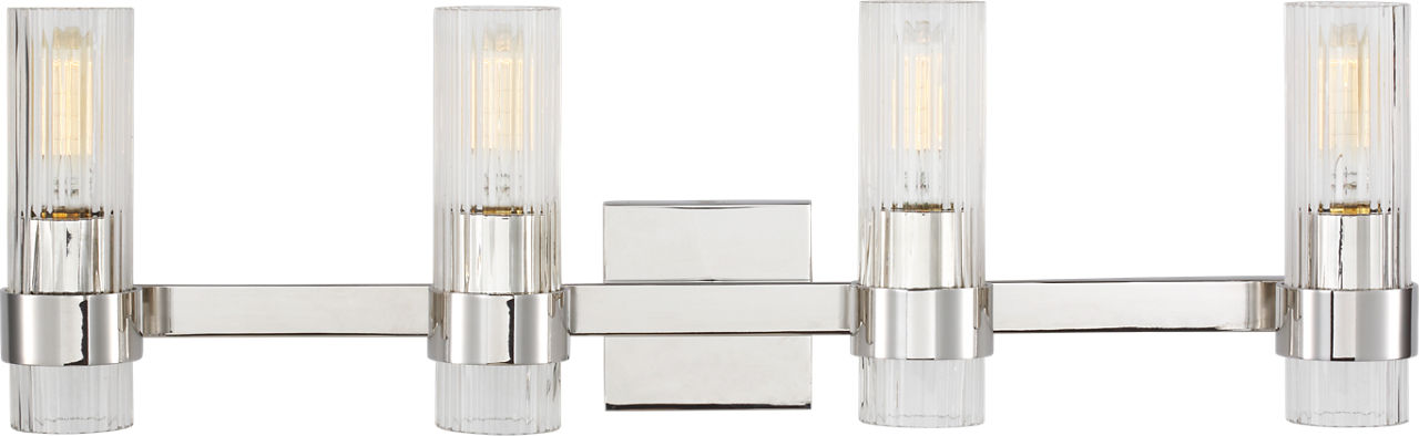 Geneva 4 - Light Vanity | Polished Nickel
