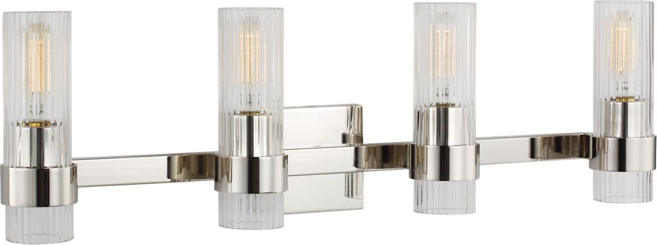 Geneva 4 - Light Vanity | Polished Nickel