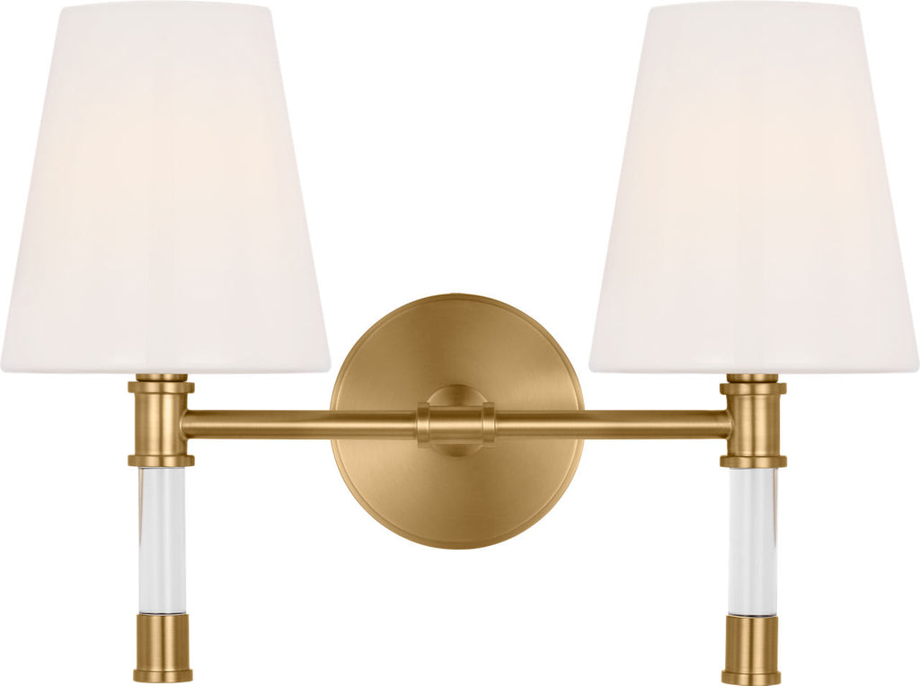 Hanover 2 - Light Vanity Burnished Brass