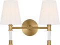Hanover 2 - Light Vanity Burnished Brass