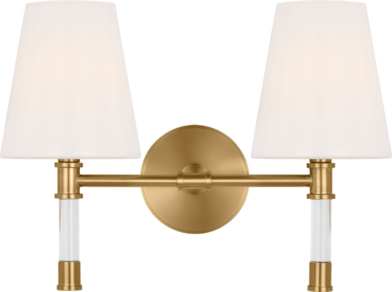 Hanover 2 - Light Vanity Burnished Brass