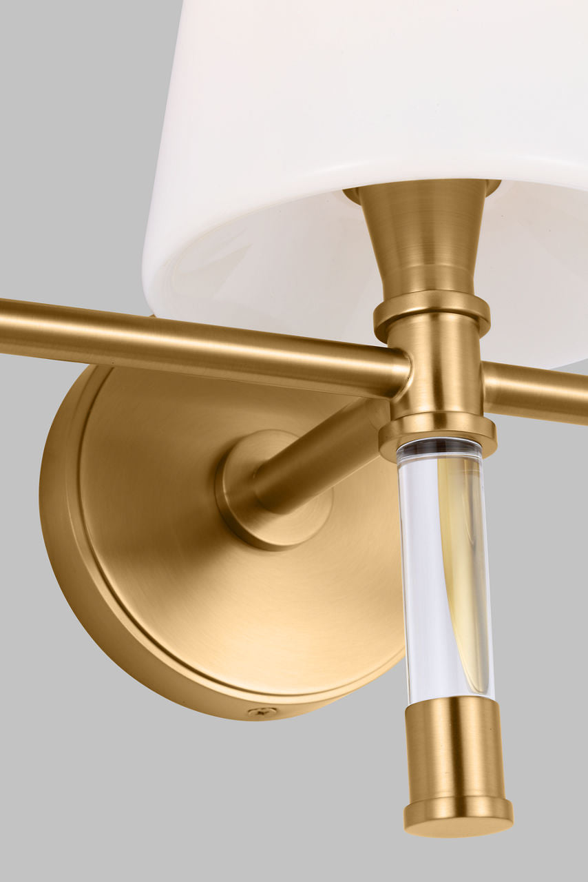 Hanover 3 - Light Vanity Burnished Brass