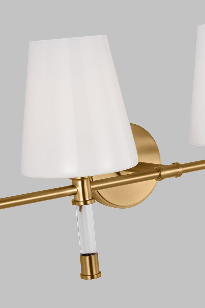 Hanover 4 - Light Vanity Burnished Brass