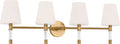 Hanover 4 - Light Vanity Burnished Brass