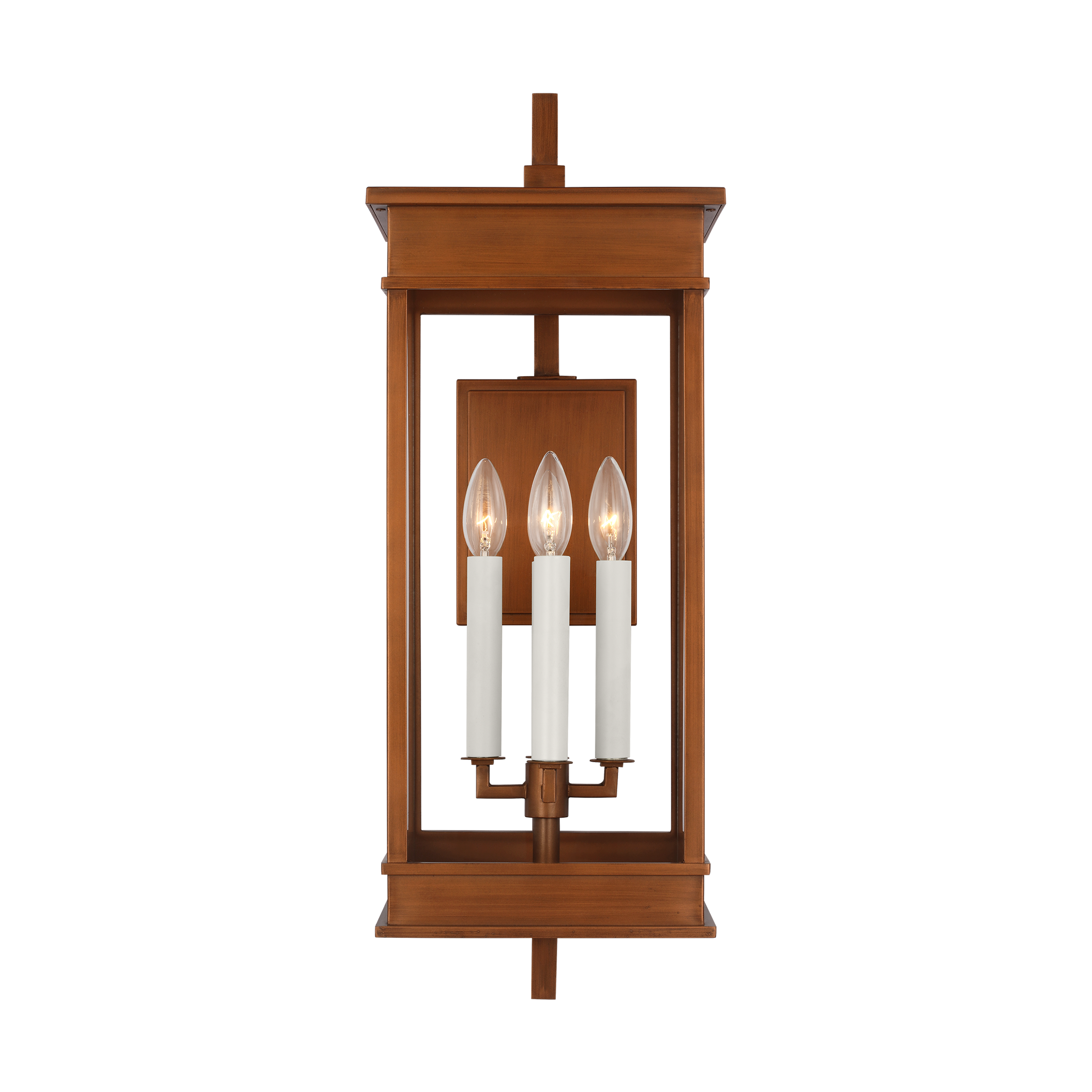 Cupertino Large Bracket Wall Lantern Natural Copper