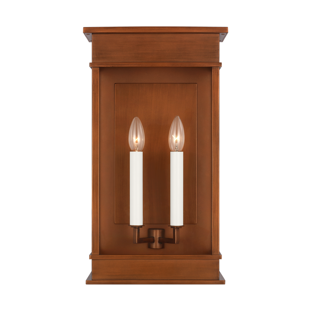 Cupertino Large Wall Lantern Natural Copper