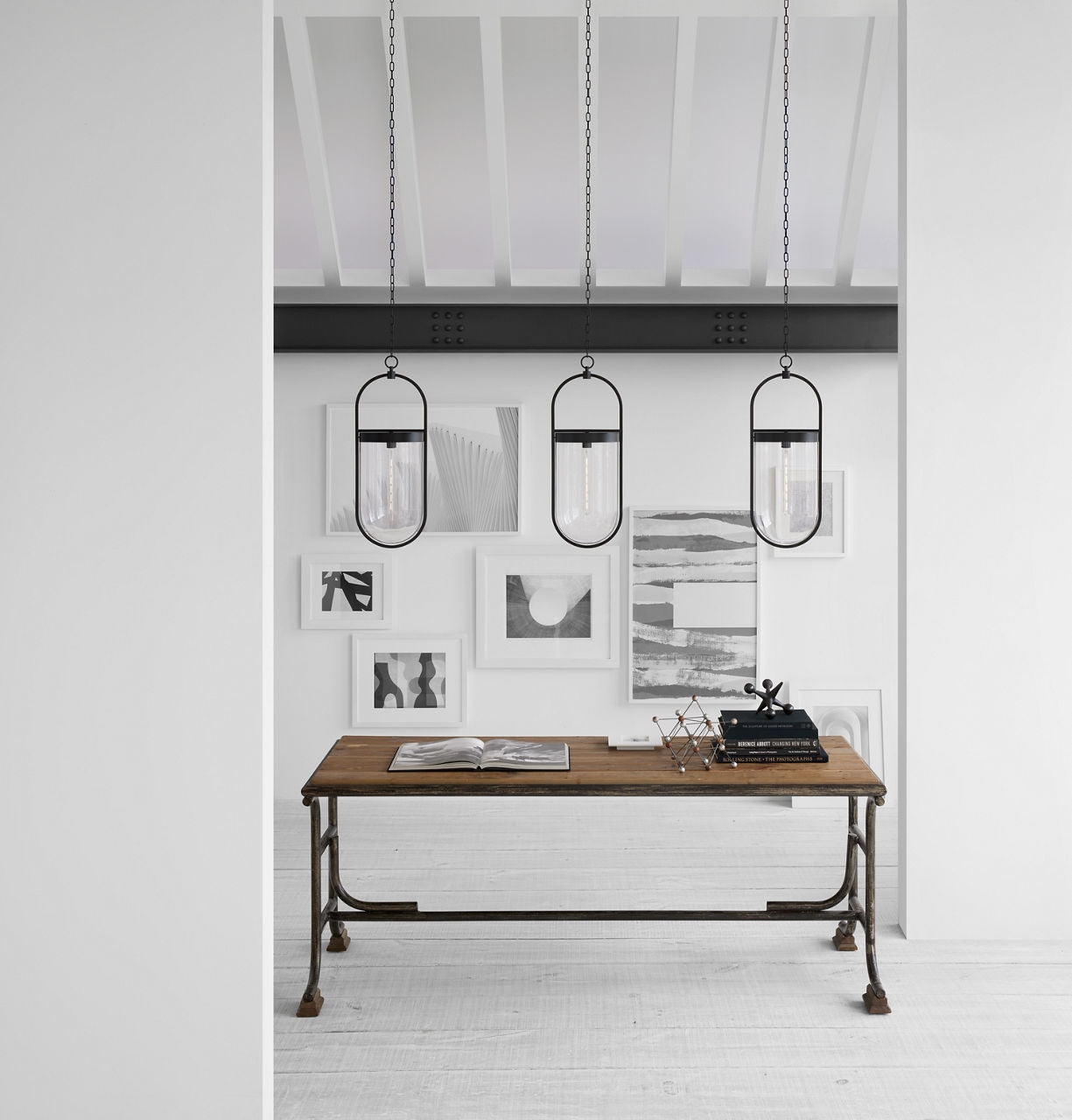 Blaine Large Pendant Aged Iron