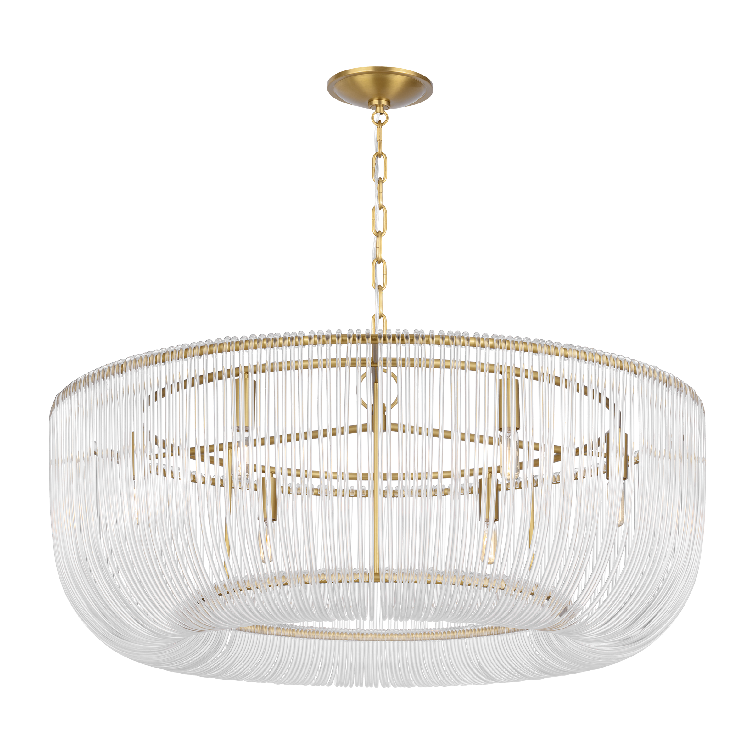 Pierce Large Pendant Burnished Brass