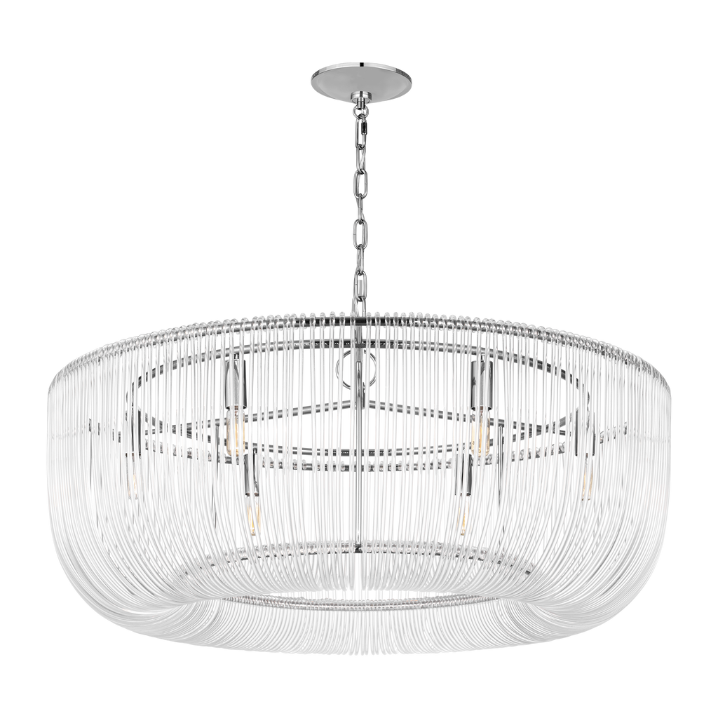 Pierce Large Pendant Polished Nickel