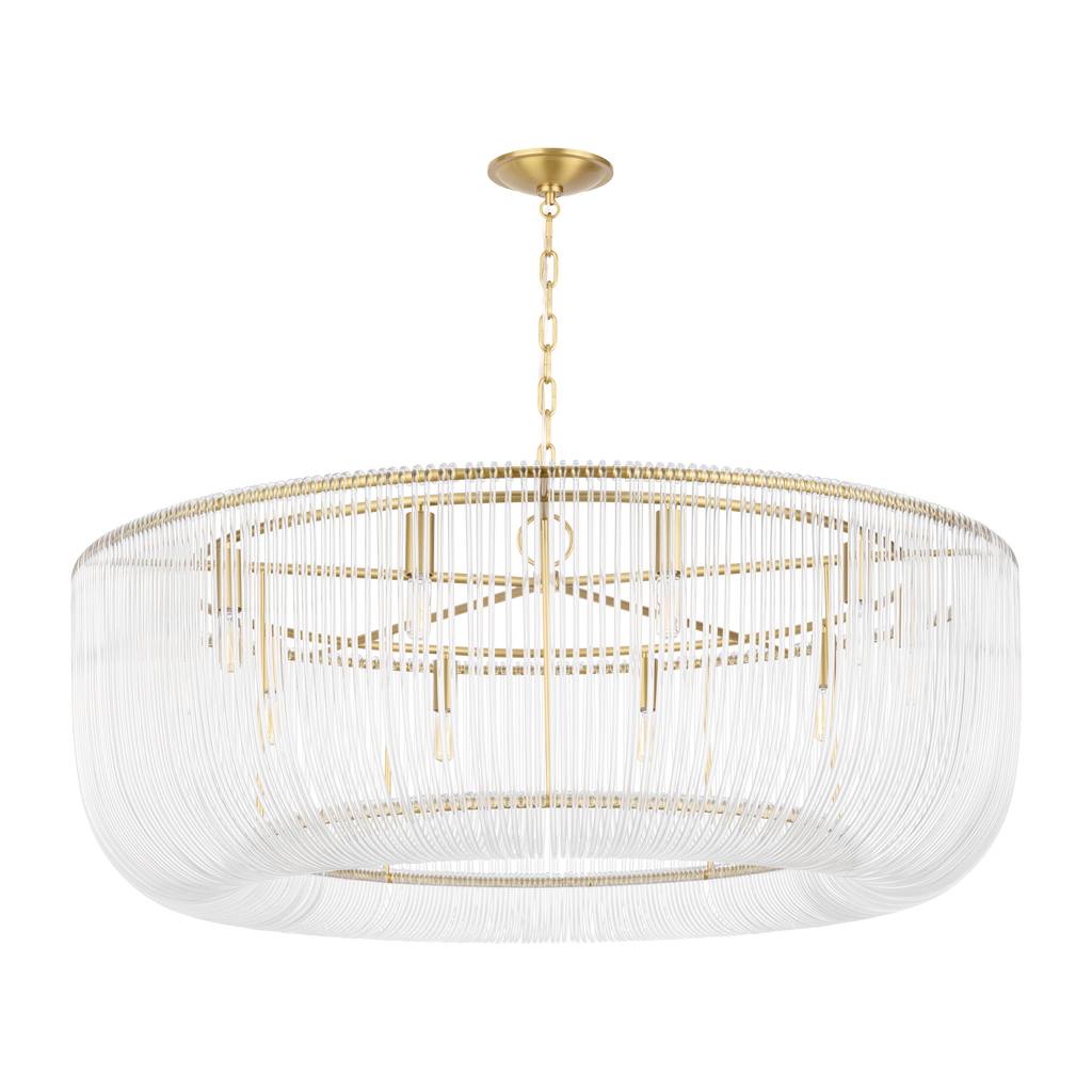 Pierce Extra Large Pendant Burnished Brass