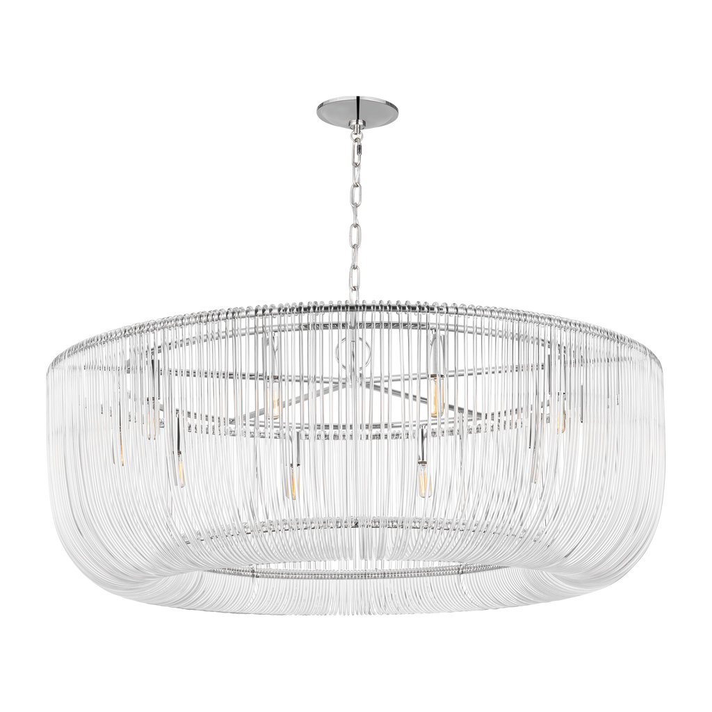 Pierce Extra Large Pendant Polished Nickel