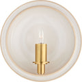 Leeds Small Round Sconce | Ivory
