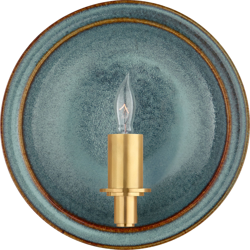 Leeds Small Round Sconce | Oslo Blue