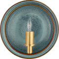 Leeds Small Round Sconce | Oslo Blue