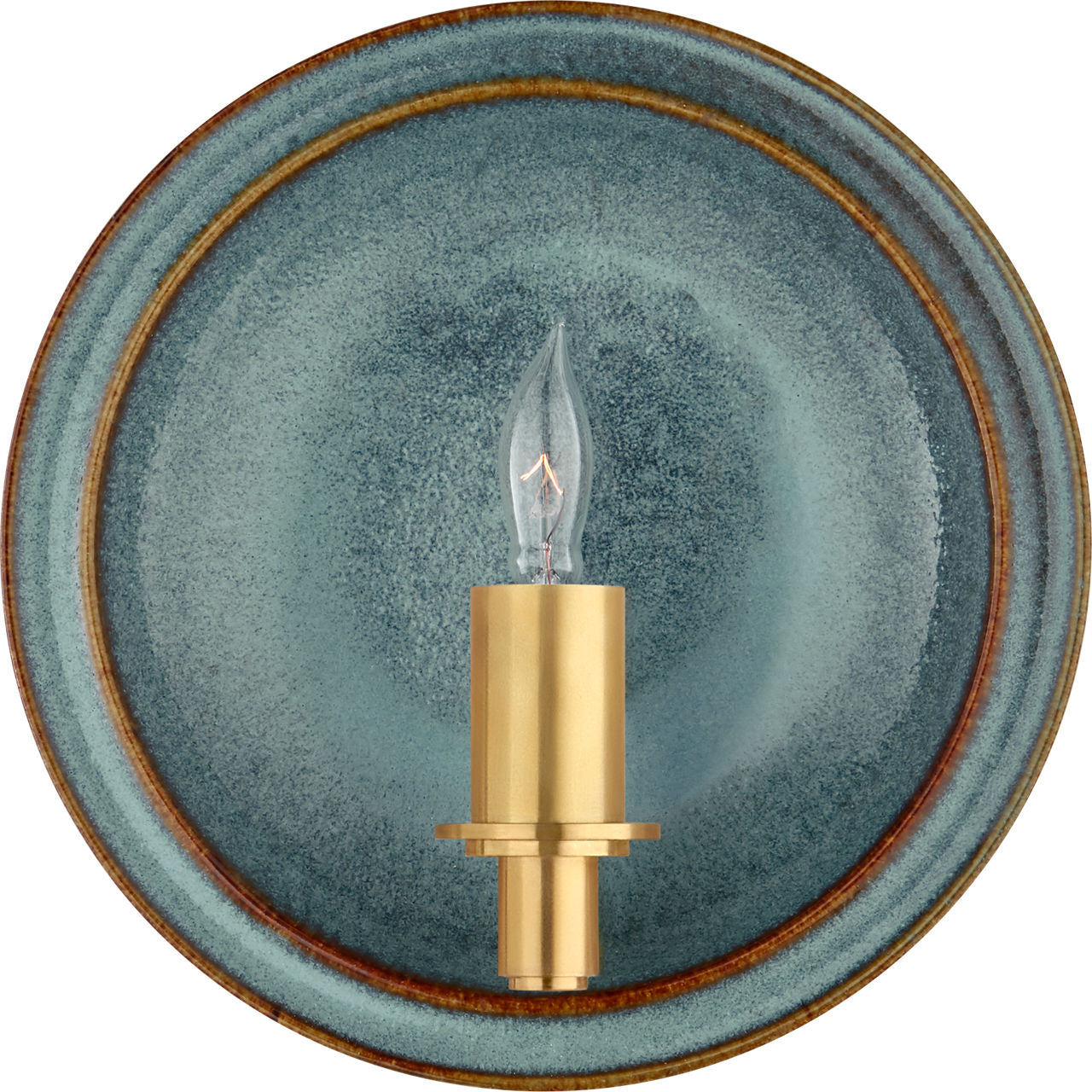 Leeds Small Round Sconce | Oslo Blue