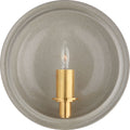 Leeds Small Round Sconce | Shellish Gray
