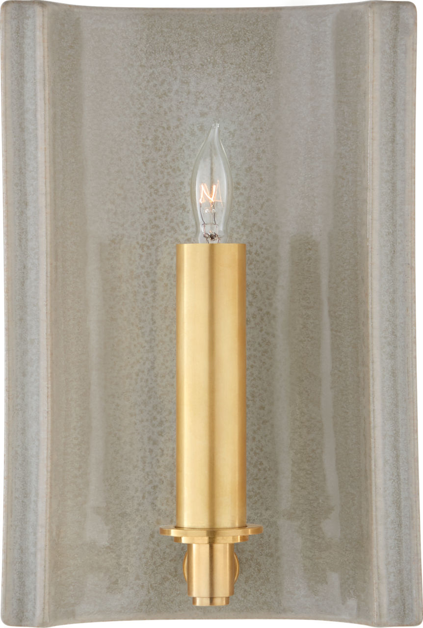 Leeds Small Rectangle Sconce | Shellish Gray