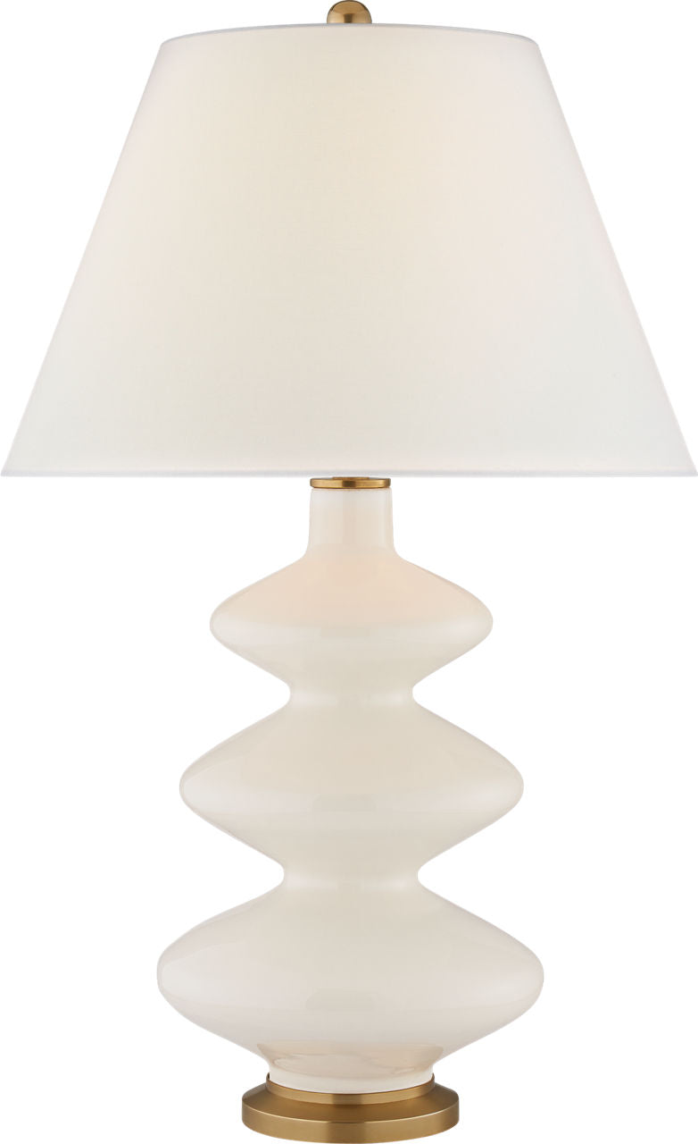 Smith Medium Table Lamp | Ivory | Linen Shade