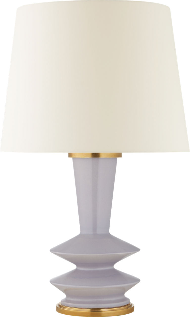 Whittaker Medium Table Lamp | Lilac | Linen Shade