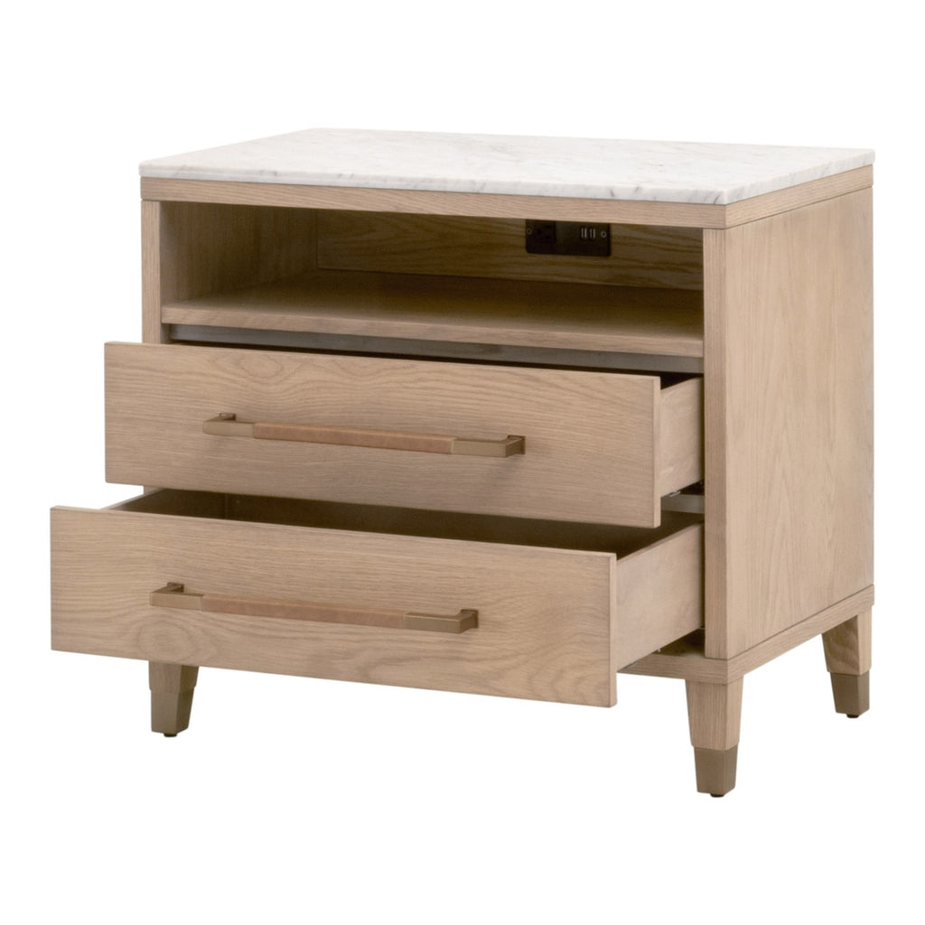 Cambria 2-Drawer Nightstand | Natural Oak